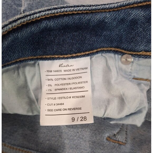 EUC KanCan Estilo Distressed Frayed Hem Blue Jeans-Size 9/28 - Picture 4 of 4
